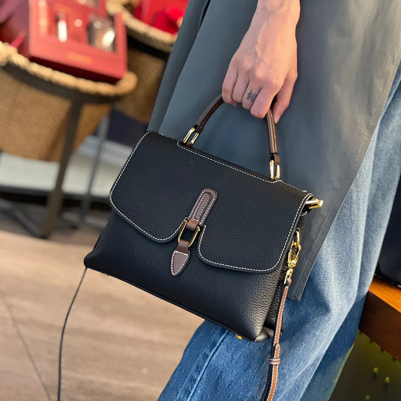 First layer cowhide bag for women 2022 new style shoulder crossbody bag light luxury high-end handbag genuine leather women's bag wholesale