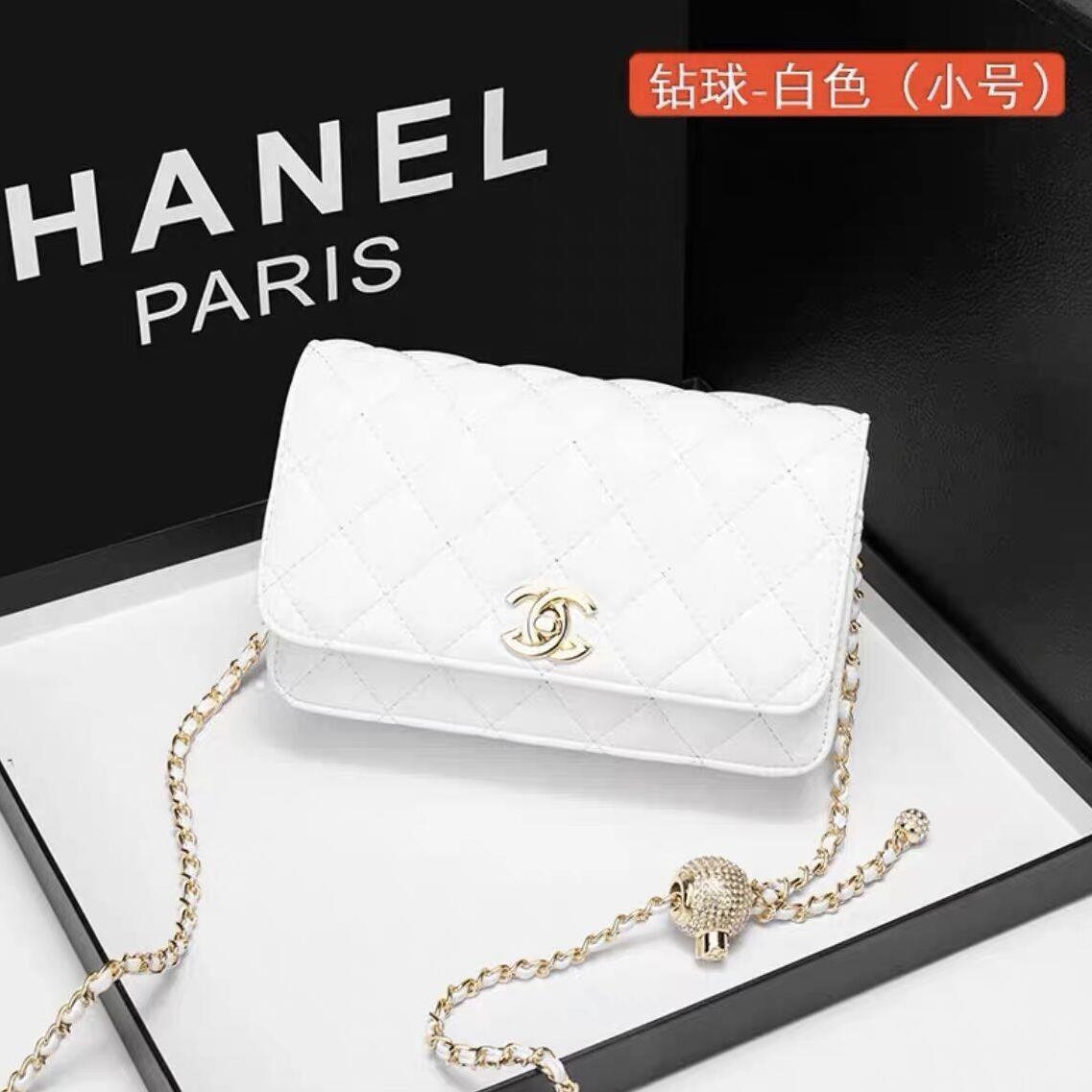 This year's popular chain small bag for women 2023 new summer sense crossbody bag versatile square fat man golden ball bag