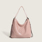 High-end solid color chain portable shoulder bag, trendy simple soft leather large-capacity tote bag 2023 new women's bag