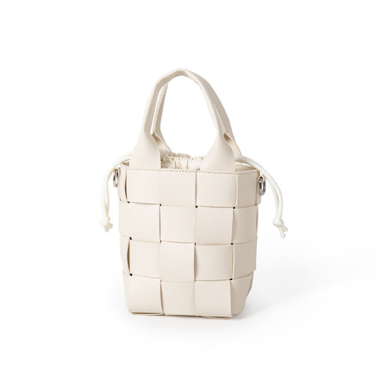 Original niche Dongdaemun bag for women, fashionable and versatile high-end hand-woven bucket bag, shoulder crossbody bag