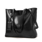 Oil wax leather tote bag for women 2023 new fashion large-capacity shoulder bag simple and elegant soft leather handbag