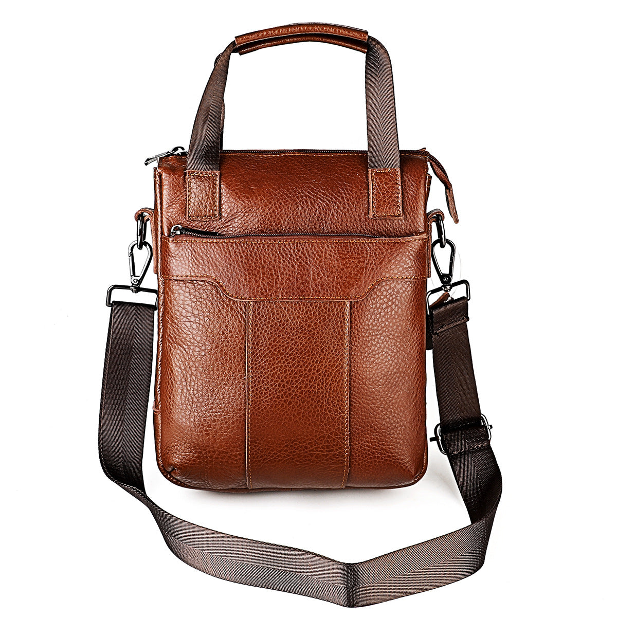 Factory goods first layer cowhide men's bag large capacity men's shoulder bag genuine leather crossbody bag business portable IPAD backpack