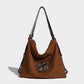 Niche high-end suede tote backpack 2023 autumn and winter new style lazy large-capacity commuter shoulder bag