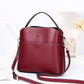 Bucket bag genuine leather women's bag large capacity new handbag bag casual versatile one-shoulder crossbody bag women's versatile 6098