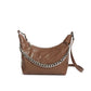 2023 New Fashion Boston Pillow Bag Casual Soft Leather Shoulder Bag Textured Crossbody Bag Trendy Chain Handbag