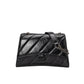 Autumn New Pleated Hourglass Bag Women's Bag 2023 Niche Popular Crossbody Bag Diamond Chain Underarm Bag Crescent Bag