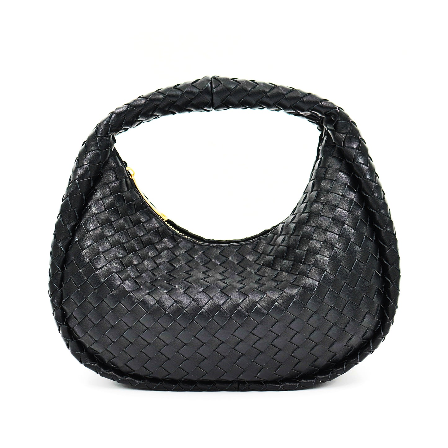 2023 spring new woven handbag women's fashion croissant large-capacity soft cowhide hand bag in stock