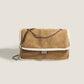 2023 Winter New Lamb Wool Nubuck Leather Fashion Plush One-Shoulder Safety Lock Tote Bag Chain Crossbody Bag