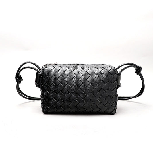 Summer new style Macaron small hand-woven wholesale women's bag simple solid color fashion versatile crossbody small square bag