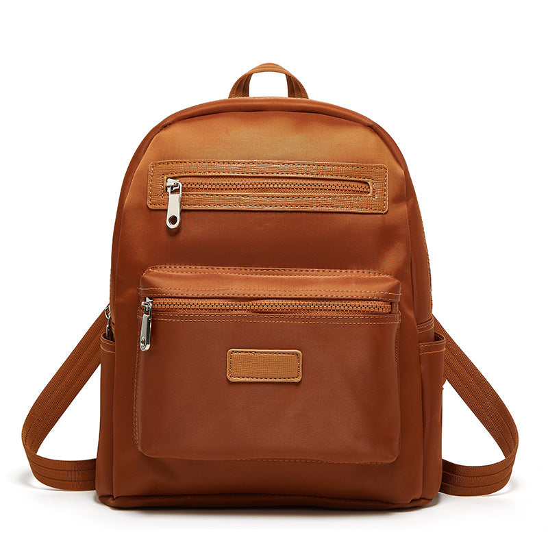 2023 Autumn new unisex schoolbags simple solid color backpack large capacity Oxford cloth large backpack dropshipping