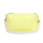 2022 new style sweet and cute fashionable temperament simple personality women's bag soft cowhide pearl handbag crossbody bag