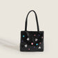 Niche design gemstone rhinestone bag for women 2023 summer new one-shoulder cross-body mobile phone silver tote bag