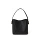 Genuine leather women's bag Korean style simple bucket bag 2023 new high-end fashion handbag niche shoulder crossbody bag