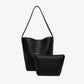 One-shoulder bucket bag, large capacity, niche, minimalist, lazy, versatile, fashionable commuter bag, handheld tote bag for women