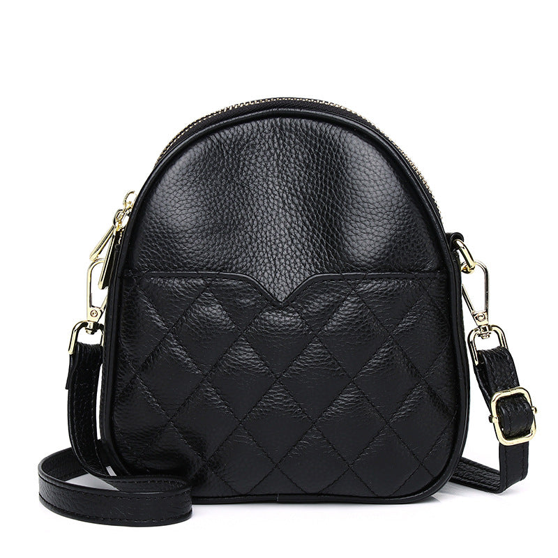 Bags for women 2023 new trendy and high-end super hot fashion rhombus versatile cowhide shell bag single shoulder crossbody bag