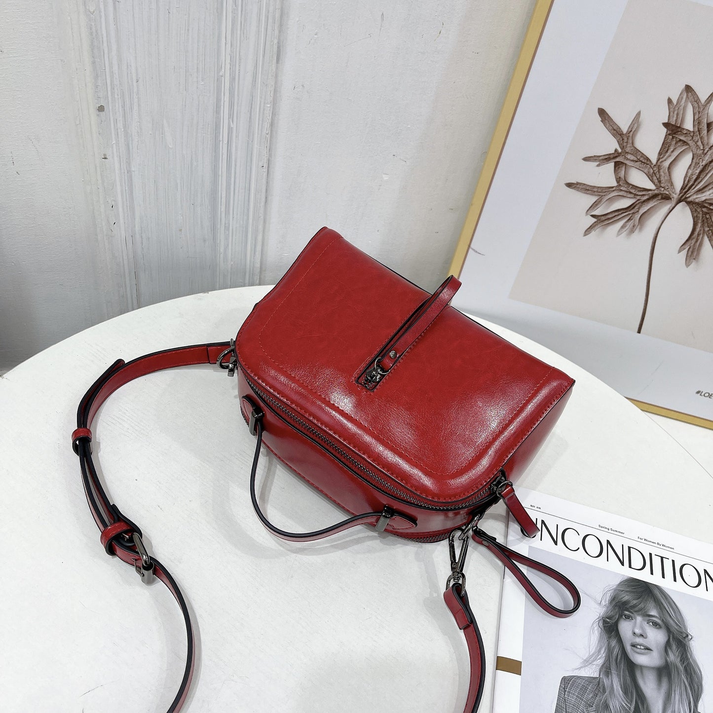 2023 New Genuine Leather Women's Bags, Ladies' Wallets, Lipstick Bags, Fashion Crossbody Bags, Casual Shoulder Bags, Versatile Small Bags