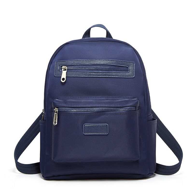 2023 Autumn new unisex schoolbags simple solid color backpack large capacity Oxford cloth large backpack dropshipping