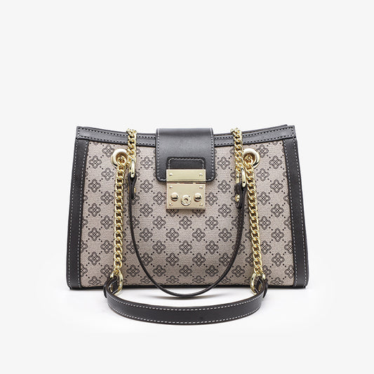 2022 New Women's Bags Classic Fashion Printed Lock Bag Chain Shoulder Crossbody Handbag Tote Bag