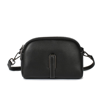 2021 New Genuine Leather Women’s Bag Trendy Shoulder Crossbody Bag Women’s Large Capacity Shell Bag Niche Design Commuting Bag