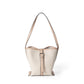 2022 new Korean style niche design textured canvas splicing bucket bag, simple and versatile large-capacity shoulder bag for women