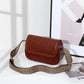 Retro vegetable tanned leather handbag 2023 cross-border new light luxury multi-compartment messenger bag first layer cowhide shoulder bag for women