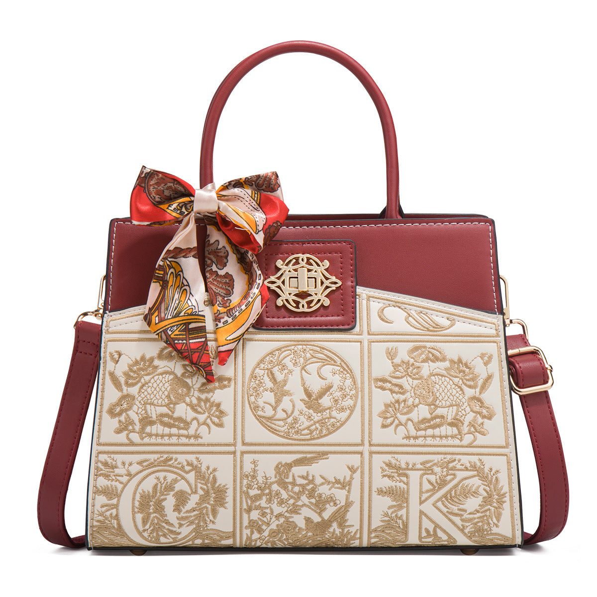 Send gifts to newlywed mothers, red wedding bags, gifts to elders and mother-in-law, handbags, cross-body women's bags