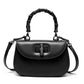 New genuine leather retro fashion cowhide high-end crossbody bag bamboo bag handbag saddle bag