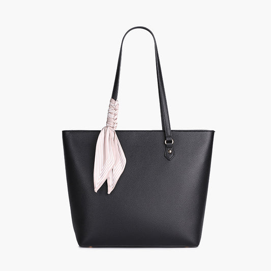 2023 New Bag Women's Soft Leather Scarf Tote Bag Korean Version Versatile Trendy Handbag Women's Commuting Shoulder Bag