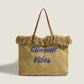 2023 new handbag niche design women’s summer canvas handbag large capacity environmentally friendly shopping bag