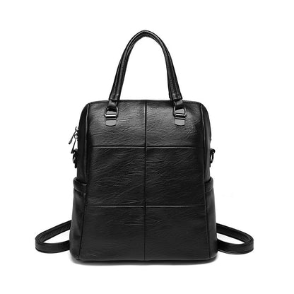 Multifunctional backpack for women, Korean version, versatile soft leather shoulder crossbody bag, trendy handbag, one piece