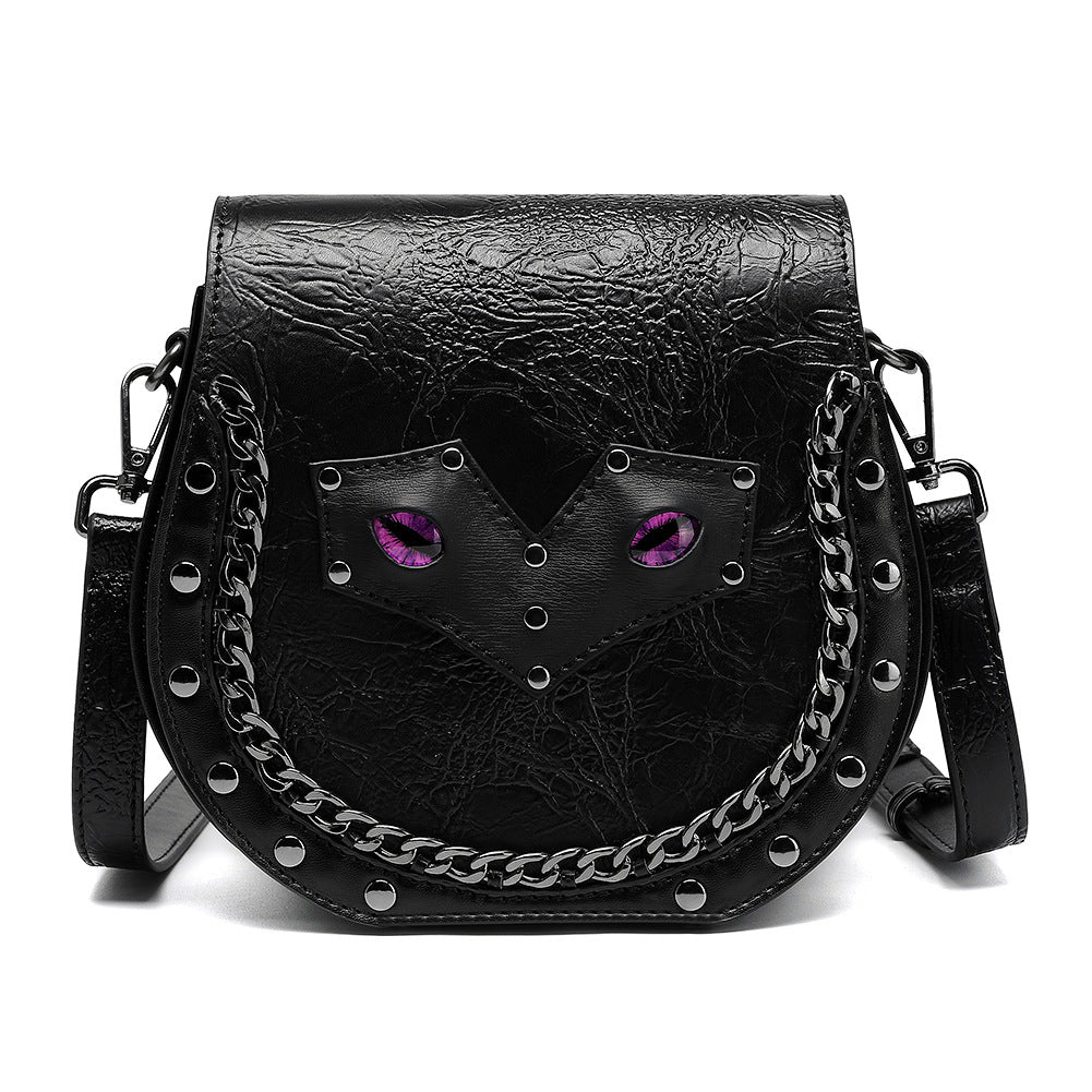 Foreign trade bag niche design Amazon's new retro Gothic women's shoulder crossbody bag large capacity