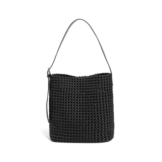 New windmill knot armpit bag, fashionable bucket bag, hand-woven bag, large capacity tote bag, high-end shoulder bag