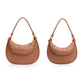 2023 new woven bag crescent bag niche soft leather armpit bag temperament versatile single shoulder crossbody bag women