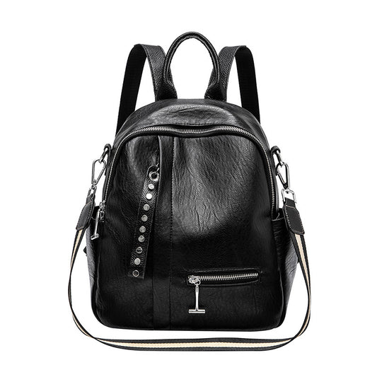 Wholesale backpack for women 2021 new trendy fashion versatile high-end Korean version soft leather women's simple small backpack