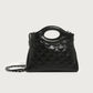 2023 winter new style chain small fragrant shoulder crossbody bag soft leather rhombus handbag internet celebrity high-end handbag