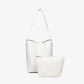 High-end texture 2023 summer new bag niche design bucket bag fashionable and versatile commuter soft leather tote bag