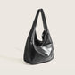 This year’s new solid color simple shoulder bag, high-end, fashionable and casual handbag, Korean style large-capacity tote bag