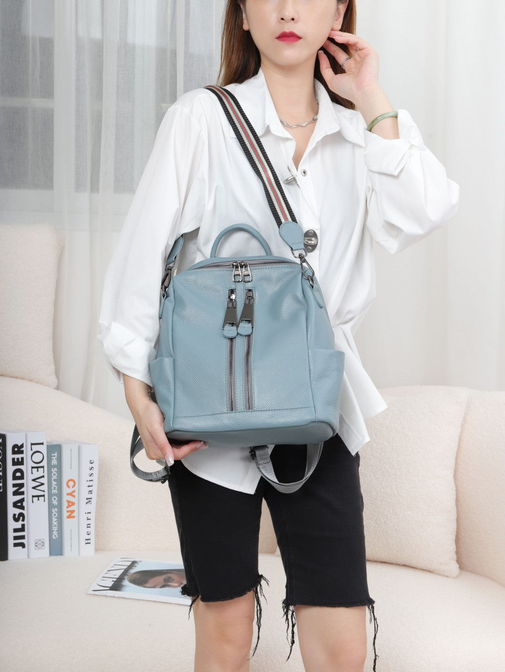 Cross-border backpack for women 2022 new fashion trendy versatile backpack school bag for women ins style large capacity one piece drop shipping