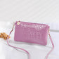 Patent leather small bag 2015 trendy shoulder small bag women's Japanese and Korean coin bag crocodile pattern crossbody bag mobile phone coin purse