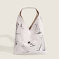 Niche printed tote bag for women 2023 winter new trendy fashionable large-capacity one-shoulder crossbody handbag